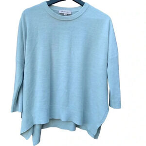 PHILOSOPHY baby blue oversized knit sweater size medium